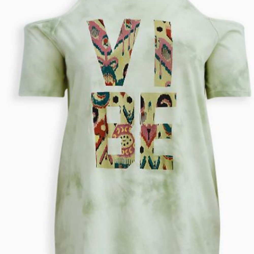 TORRID COLD SHOULDER VIBE TOP SHIRT 6X OR 30W NWT